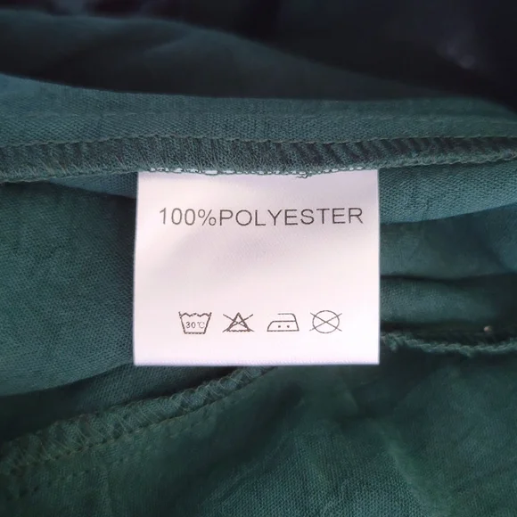 LOVE OLIVE CO 'Walsh' Dress Green Boho Lagenlook Tiered Long Sleeve Maxi NWT - Picture 6 of 7